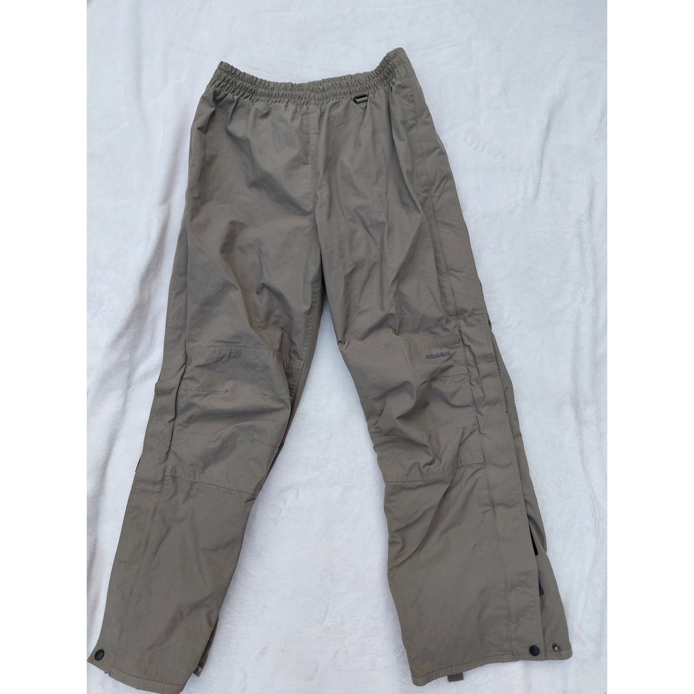 Boulder Gear Mens Snow Pants Medium Waterproof Side Zip Ski Snowboard Taupe